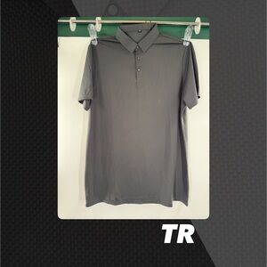 NWOT TR Grey 2XL Woven Polo